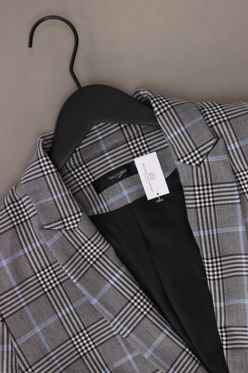 Hallhuber Regular Blazer Gr. 40 kariert neuwertig grau aus Polyester - Image 3