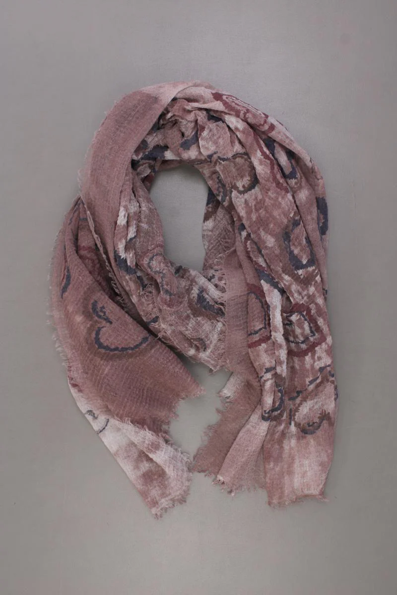 Tuch mit Herzmuster neuwertig rosa aus Viskose