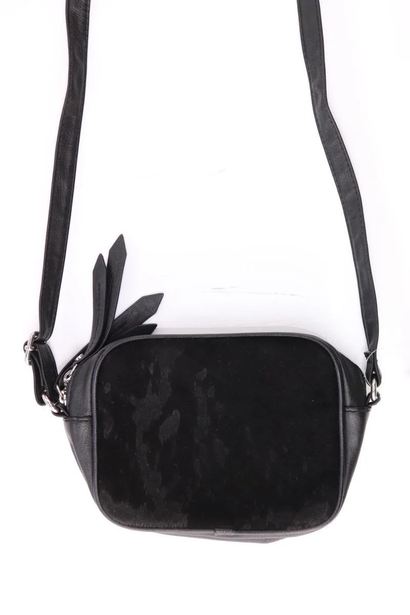 Divided Tasche schwarz aus Kunstleder