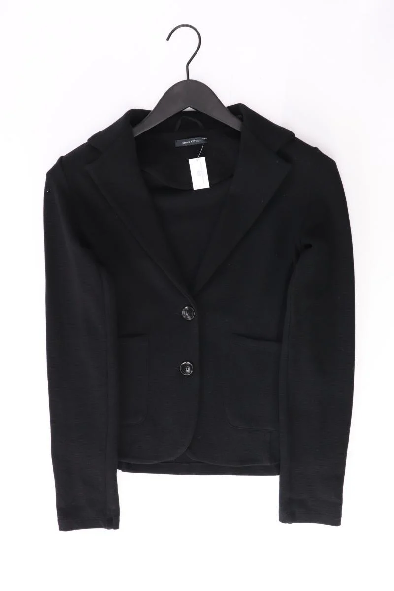 Marc O'Polo Regular Blazer Gr. 36 schwarz aus Baumwolle