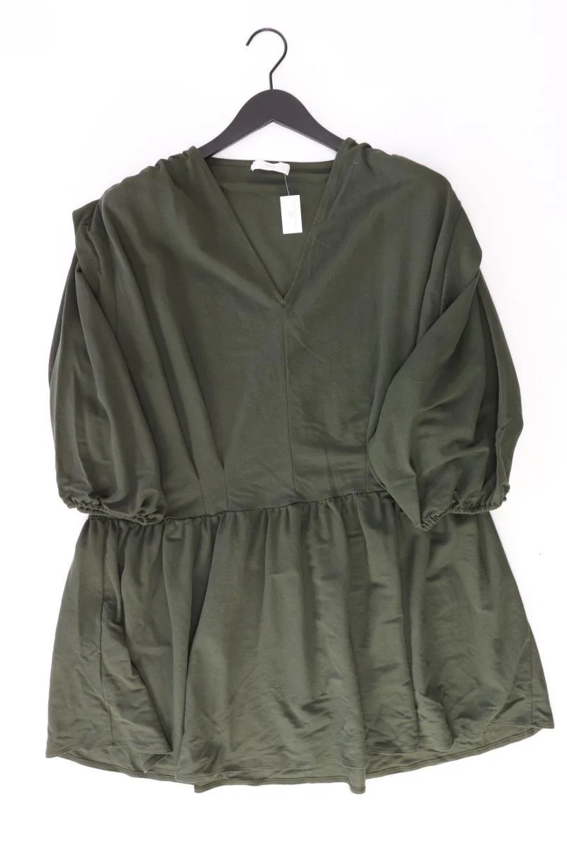 Mango Midikleid Gr. L olivgrün aus Viskose