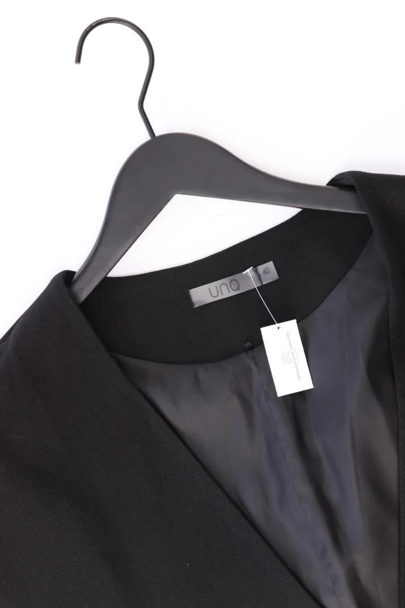 UNQ Regular Weste Gr. 40 Vintage schwarz aus Viskose - Image 3