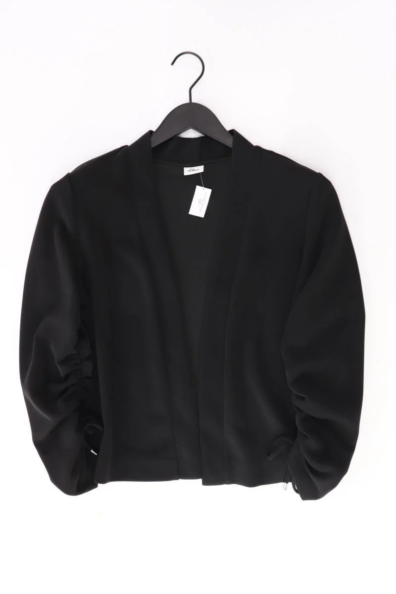 s.Oliver Regular Cardigan Gr. 38 3/4 Ärmel schwarz aus Modal