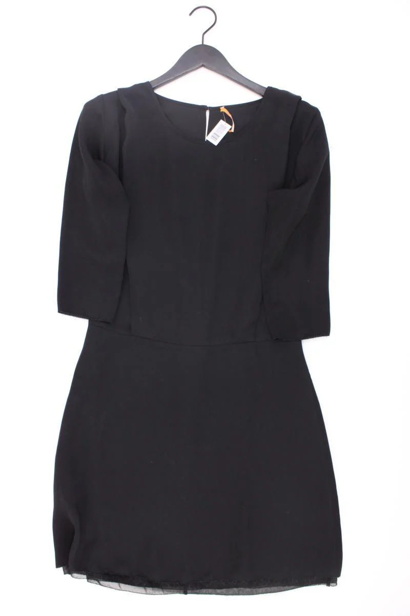 BOSS Orange Abendkleid Gr. 38 3/4 Ärmel schwarz aus Polyester