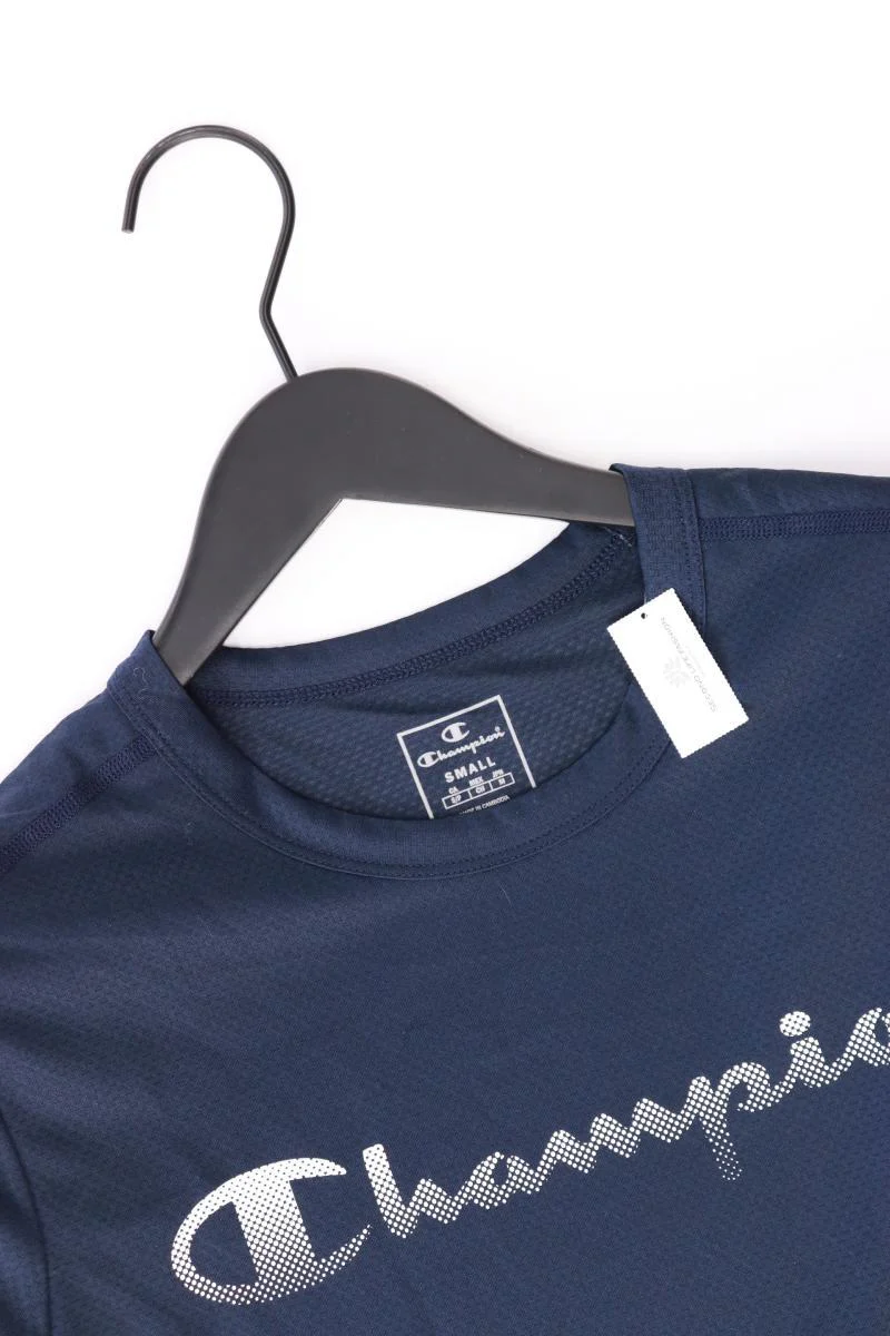 Champion Printshirt für Herren Gr. S Kurzarm blau aus Polyester - Image 3