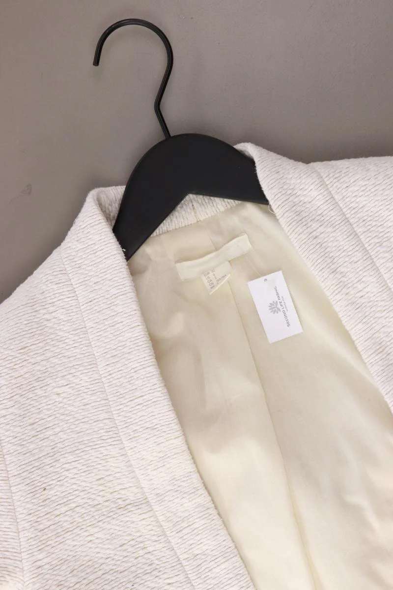 H&M Übergangsmantel Gr. 32 weiß aus Baumwolle - Image 3