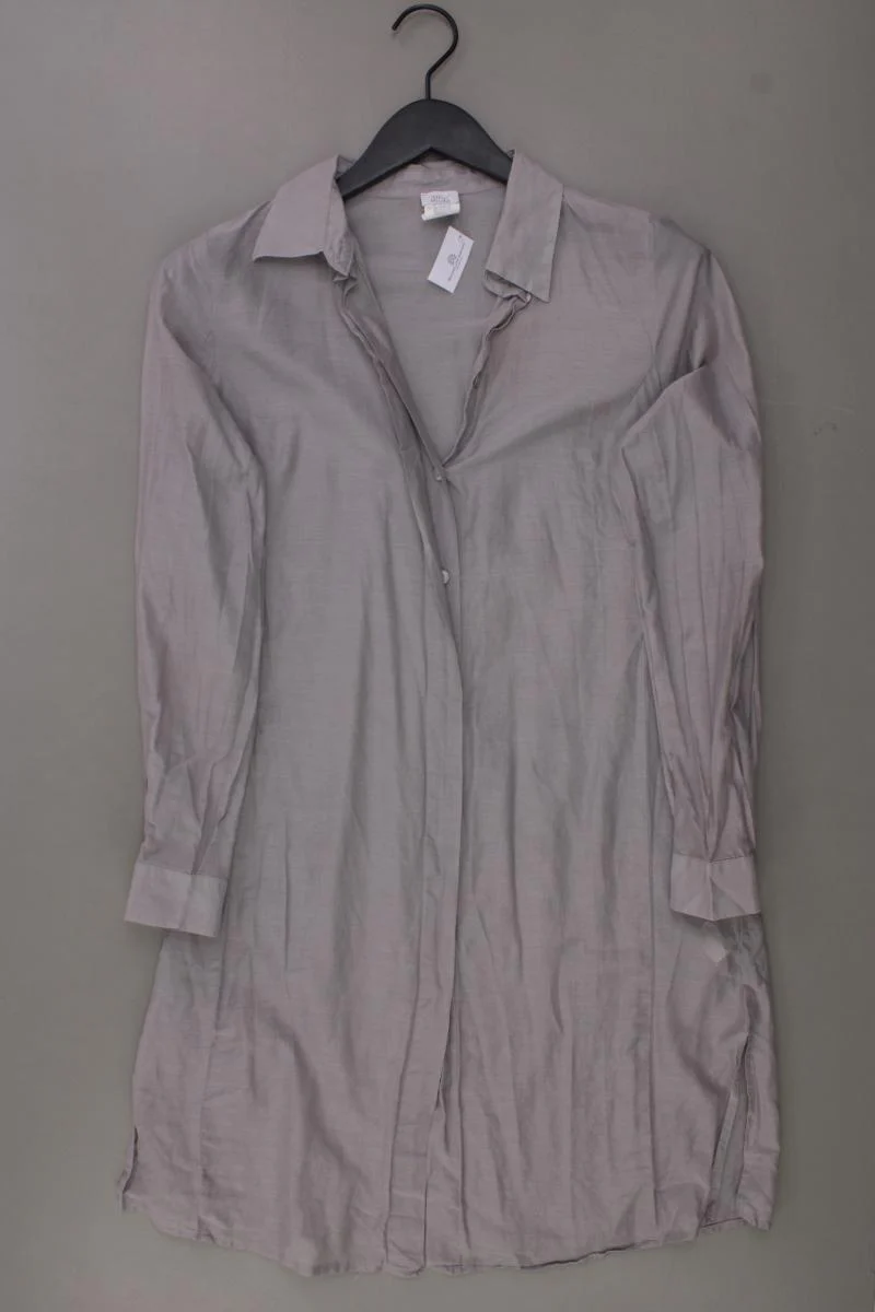 Alba Moda Langarmbluse Gr. 38 grau aus Baumwolle