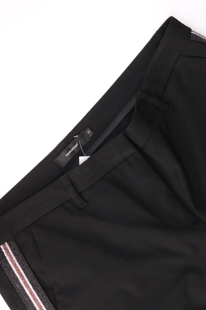 soyaconcept Stoffhose Gr. 42 schwarz aus Polyester - Image 3