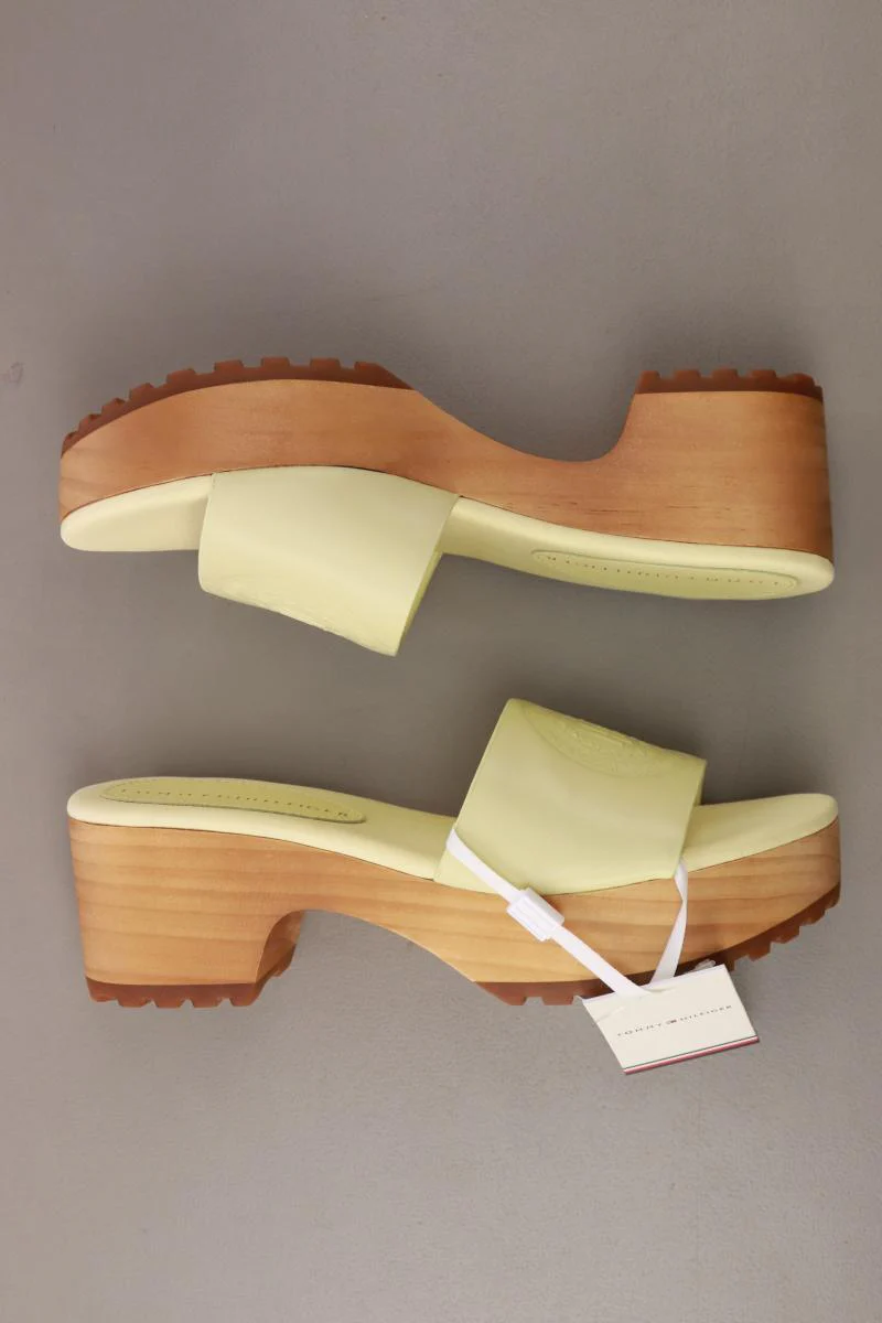 Tommy Hilfiger Pantoletten Feminine Mid Heel Clog Sandal Gr. 37 neu mit Etikett - Image 2