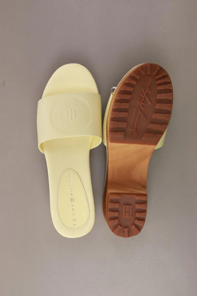 Tommy Hilfiger Pantoletten Feminine Mid Heel Clog Sandal Gr. 37 neu mit Etikett - Image 4