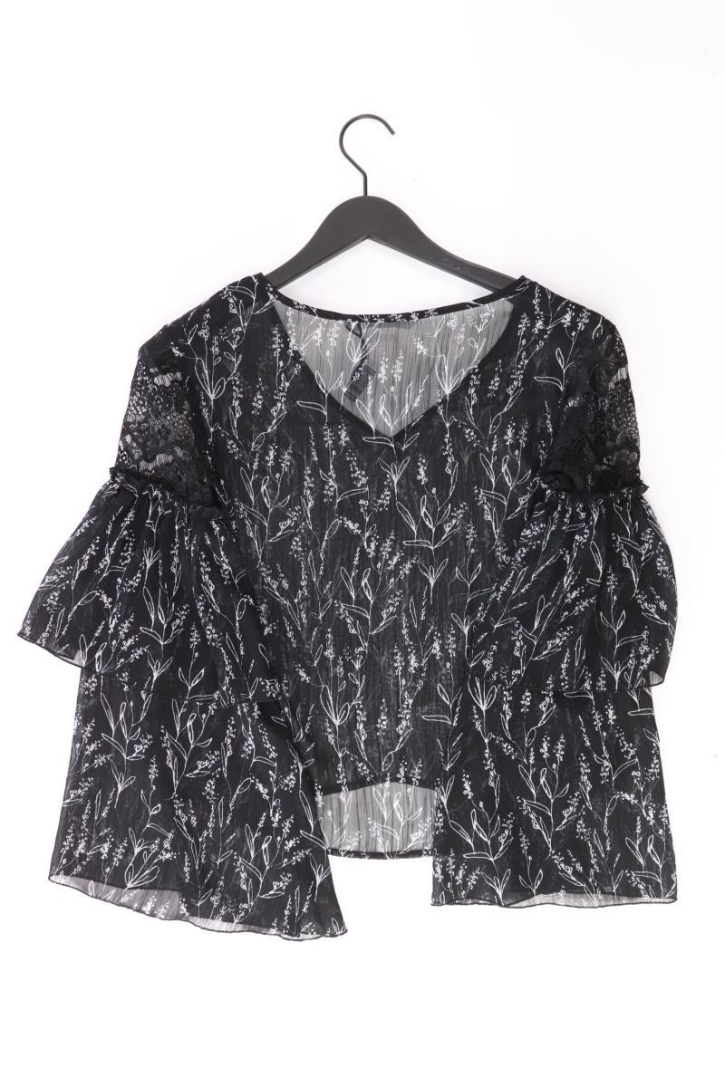 Zara Chiffonbluse Gr. XS mit Blumenmuster 3/4 Ärmel schwarz aus Polyester - Image 2
