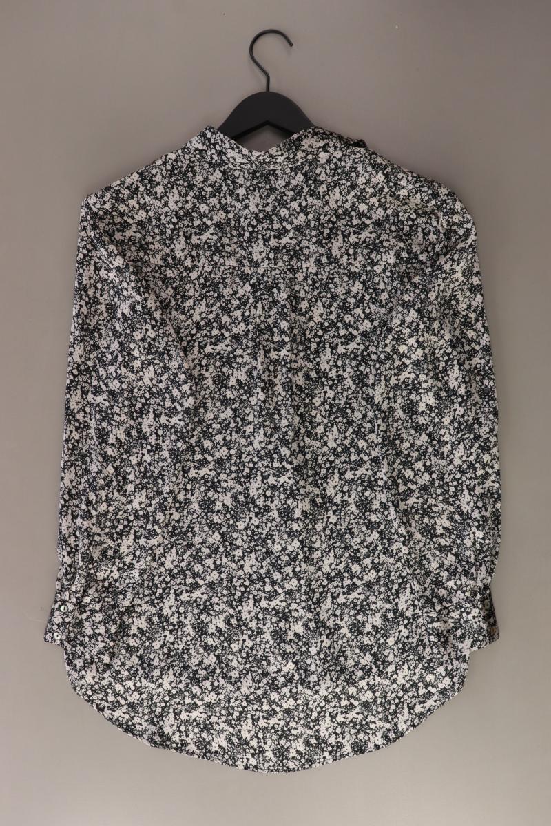 Zara Langarmbluse Gr. XS mit Blumenmuster mit Gürtel grau aus Polyester - Image 2