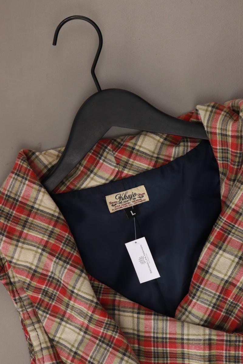 Khujo Midikleid Gr. L kariert Ärmellos rot - Image 3