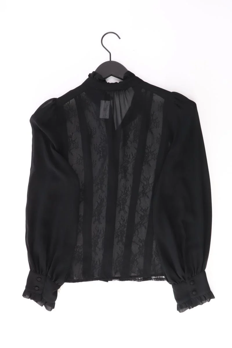 Zara Chiffonbluse Gr. XS Langarm schwarz aus Polyester - Image 2