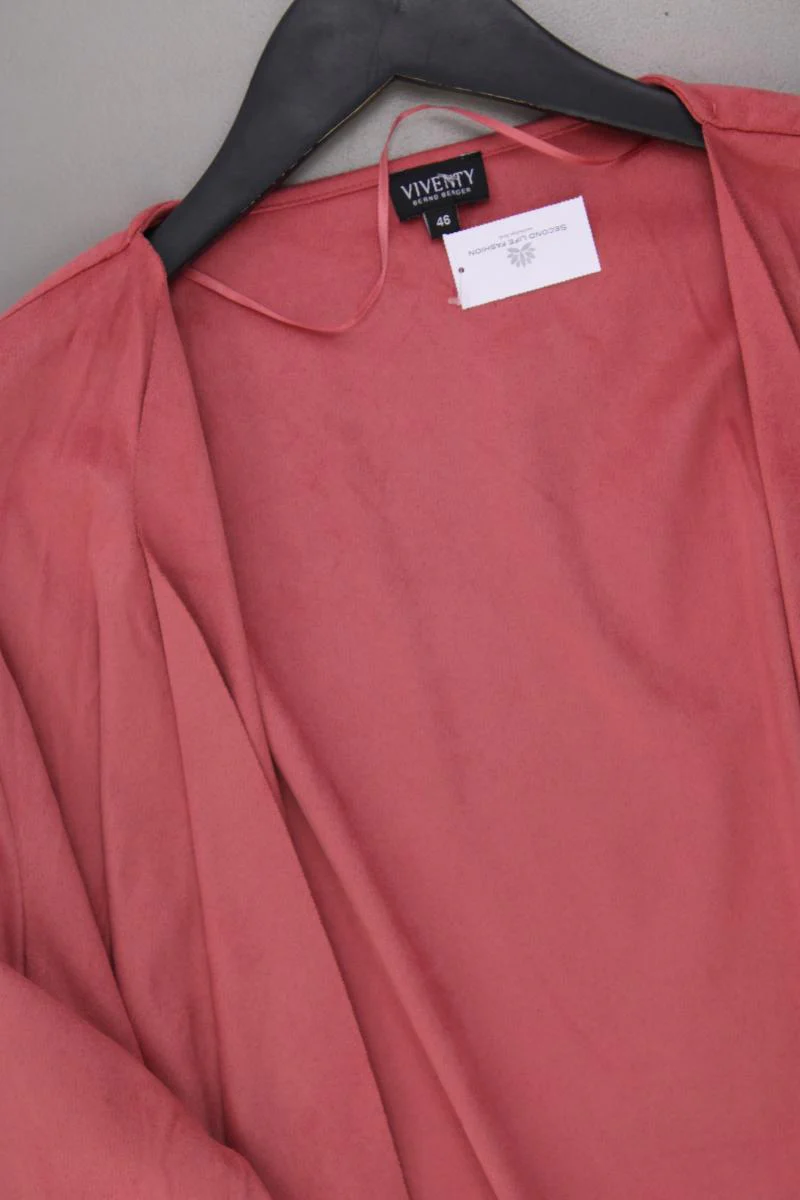 Viventy Cardigan in Wildlederoptik Gr. 46 neuwertig Langarm rosa aus Polyester - Image 2