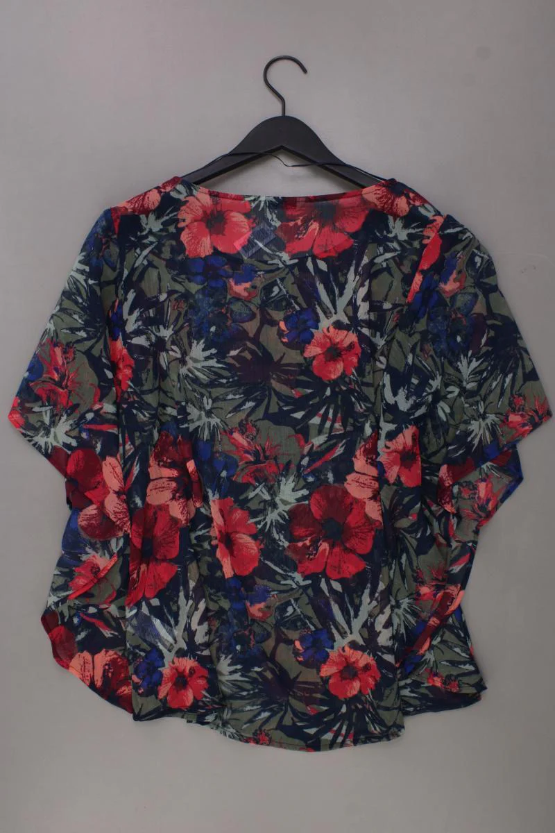 Tom Tailor Chiffonbluse Gr. 40 mit Blumenmuster Kurzarm mehrfarbig aus Polyester - Image 3