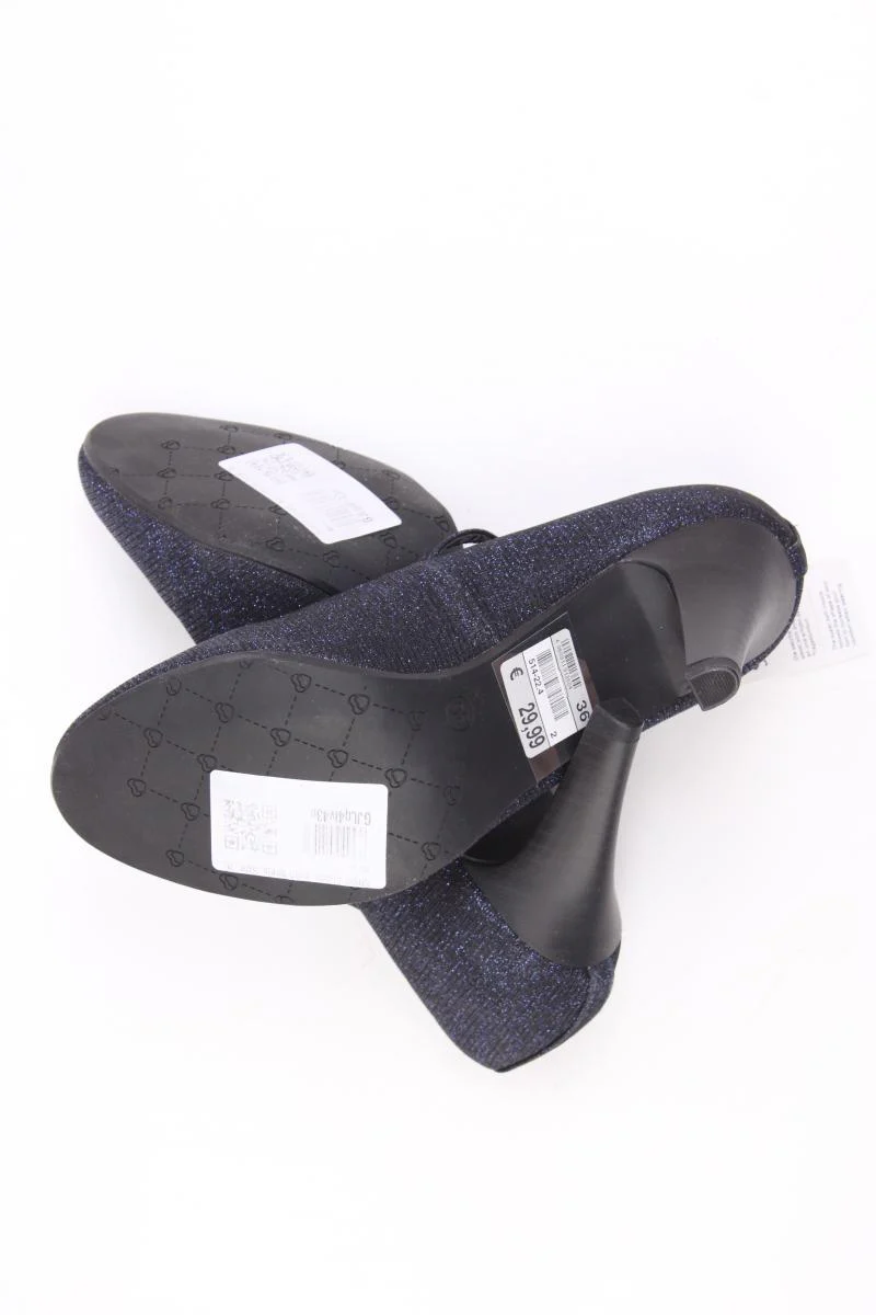 Pumps mit Glitzer Gr. 36 neu mit Etikett Neupreis: 29,99€! blau - Image 4