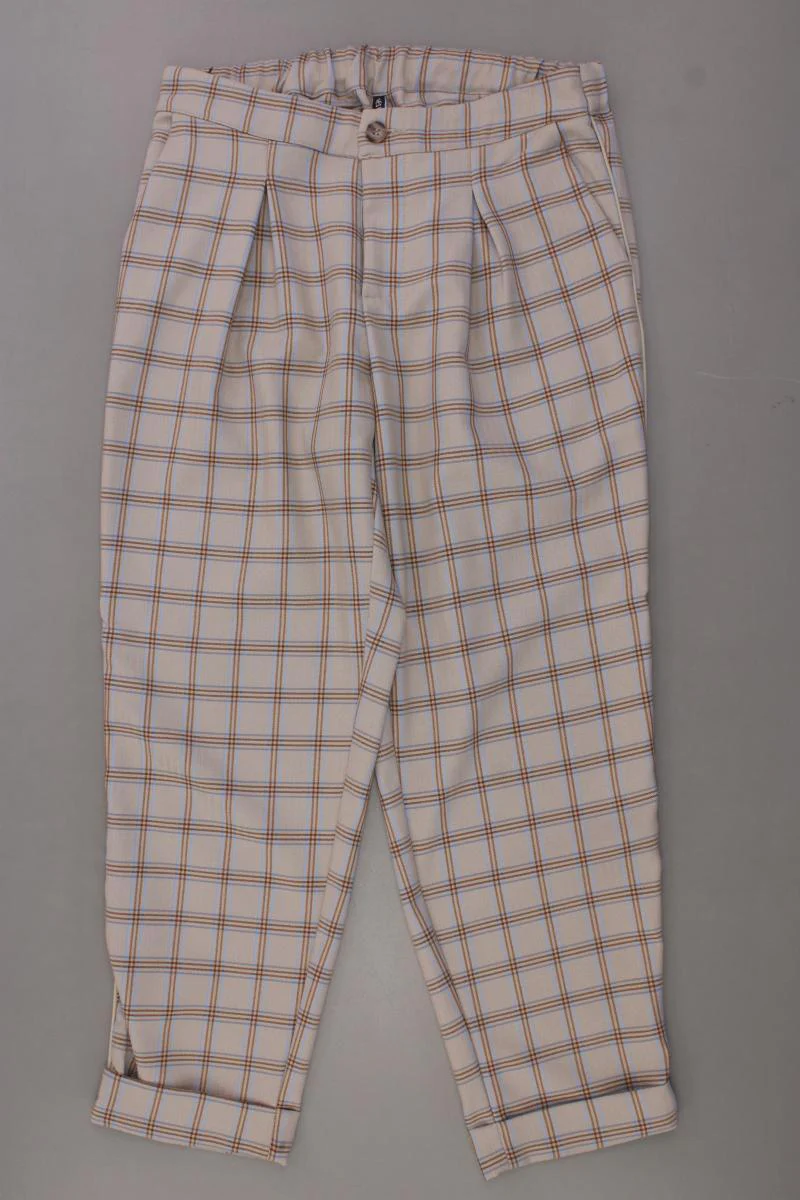 DESIRES Stoffhose Gr. M kariert braun aus Polyester