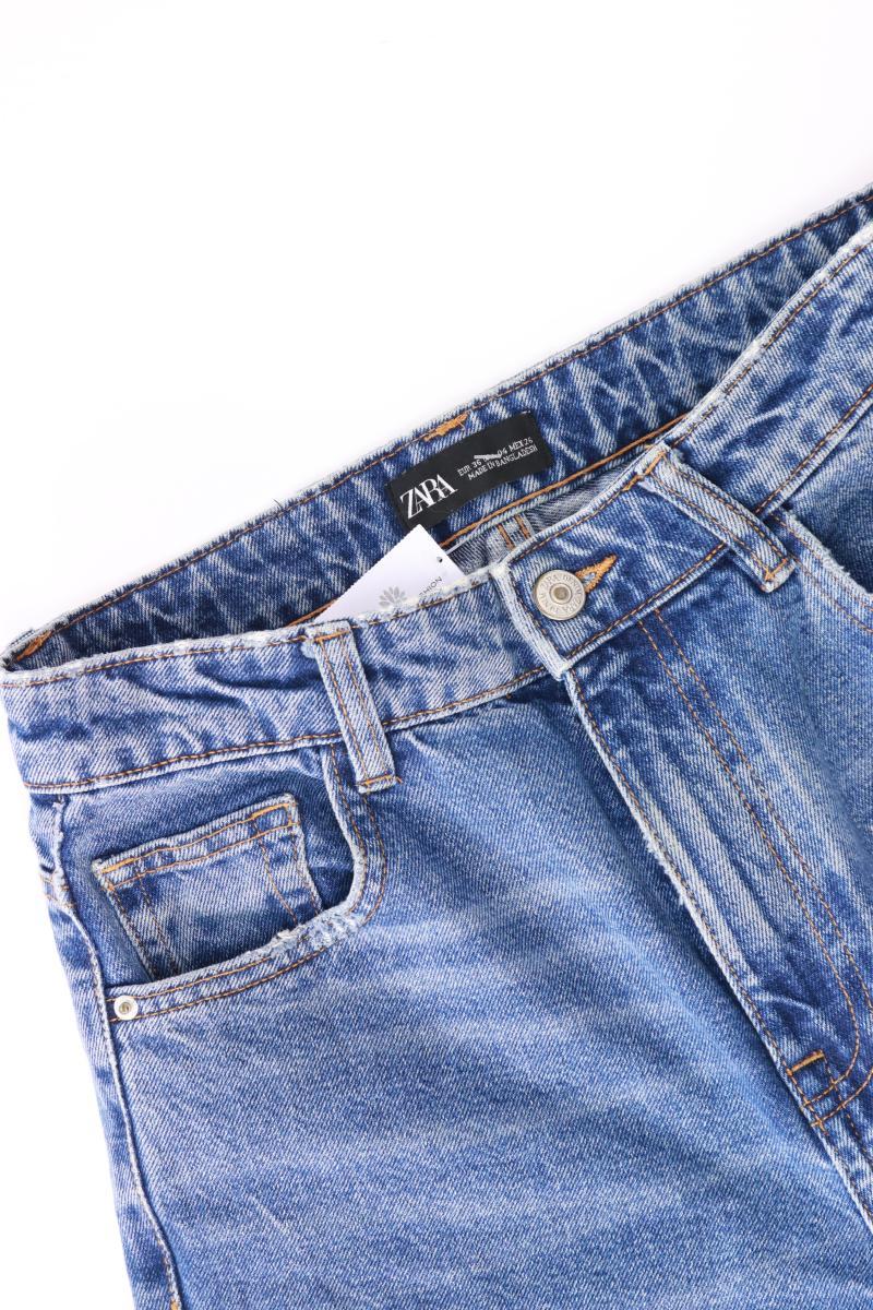 Zara Straight Jeans Gr. 36 blau aus Baumwolle - Image 3