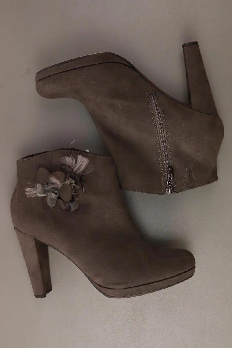 Tamaris Stiefeletten Gr. 40 grau aus Leder - Image 2