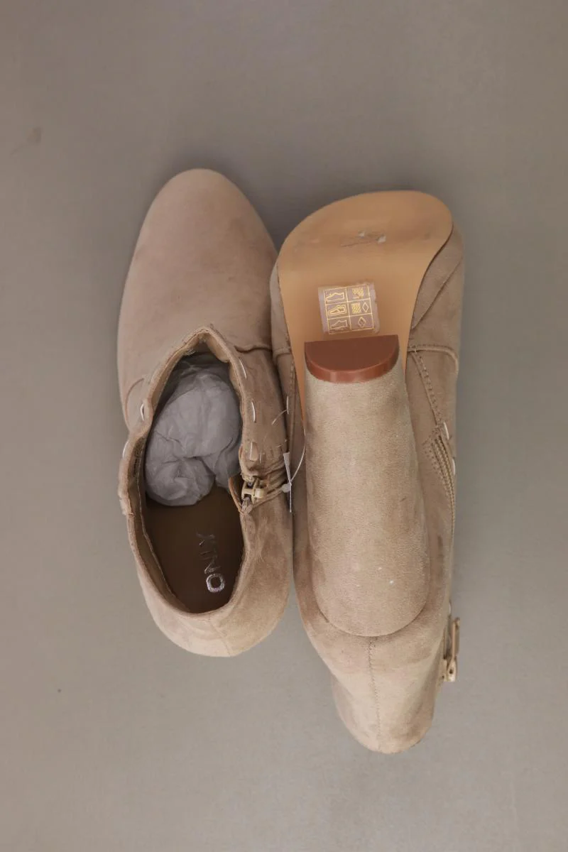 Only Stiefeletten Gr. 40 creme aus Kunstleder - Image 4