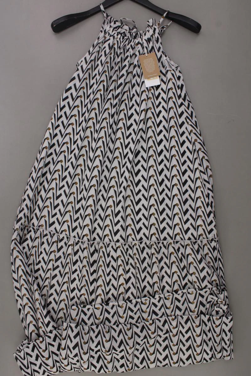 By Bar Amsterdam Vera Coconut Dress Maxikleid Gr. S geometrisches Muster Träger
