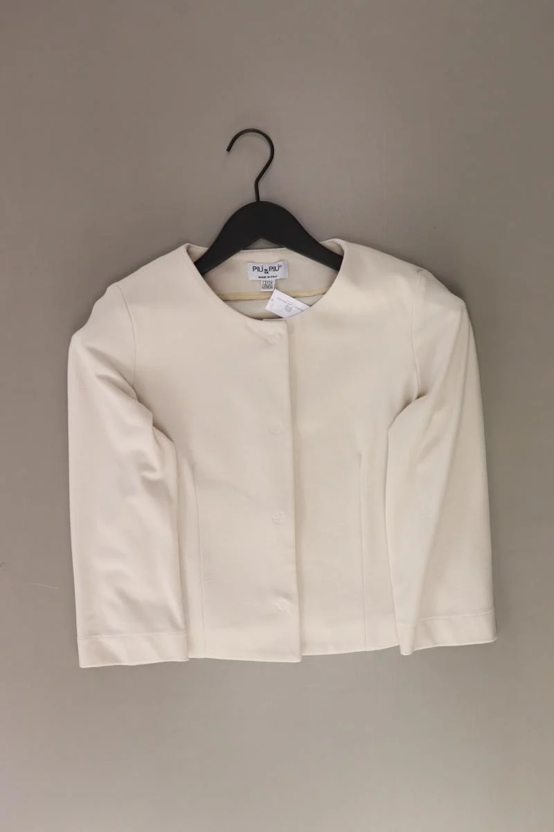 PiuPiu Kurzblazer Gr. 36 creme aus Viskose
