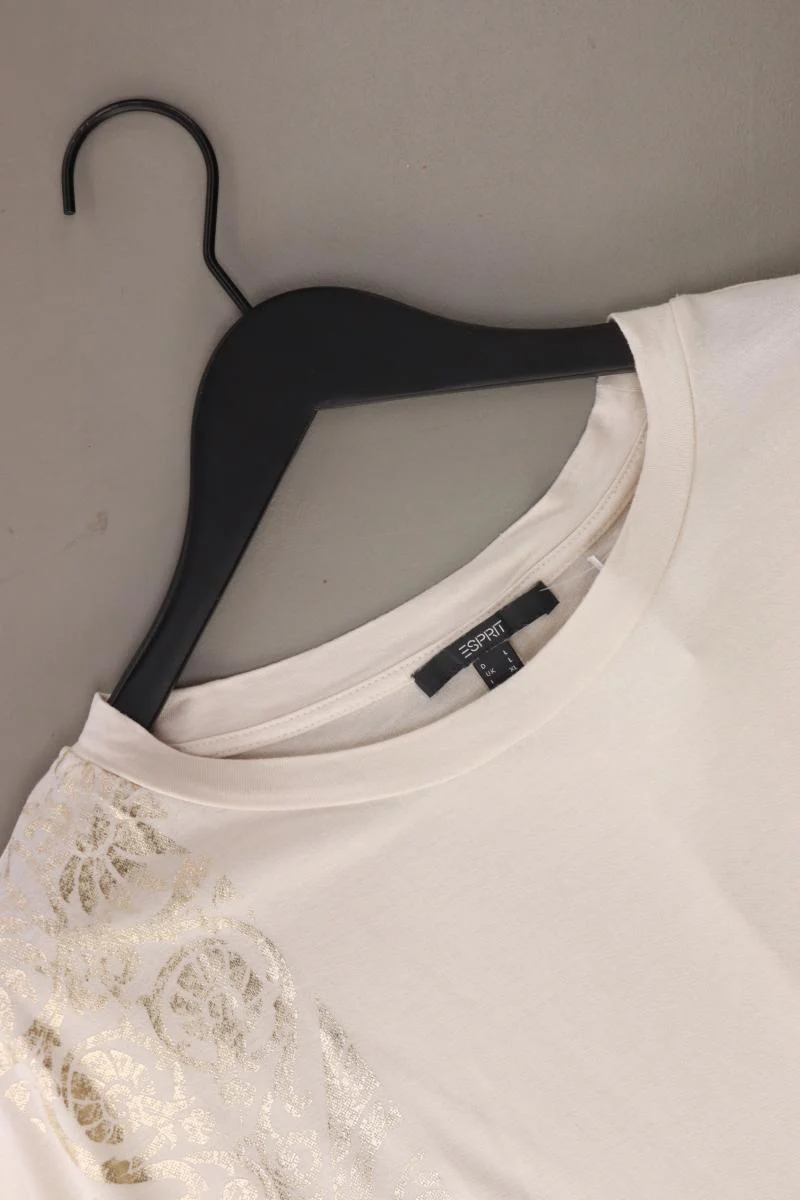 Esprit T-Shirt Gr. L Kurzarm creme aus Viskose - Image 3