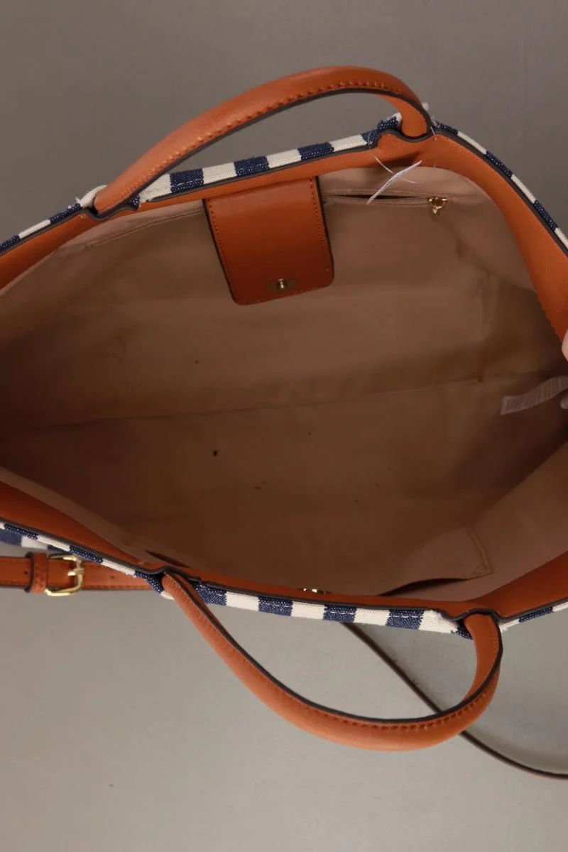 JUSTFAB Henkeltasche gestreift blau aus Kunstleder - Image 3