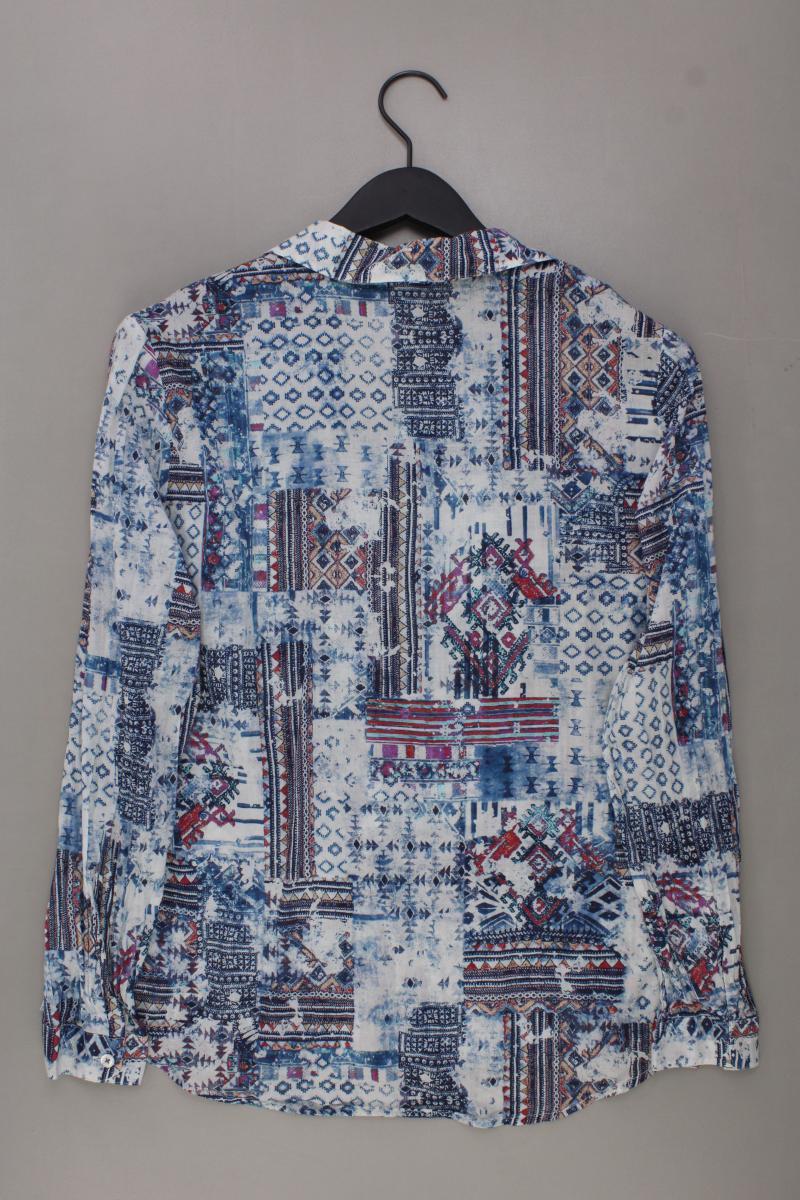 My Way Fer Bluse Gr. 44 Langarm blau aus Baumwolle - Image 3
