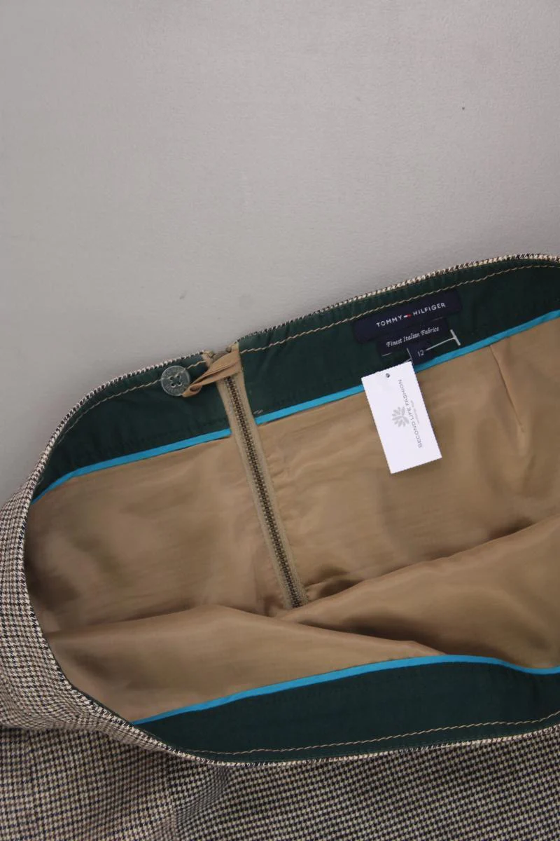 Tommy Hilfiger Rock Gr. UK 12 (L) hahnentritt braun aus Polyester - Image 2