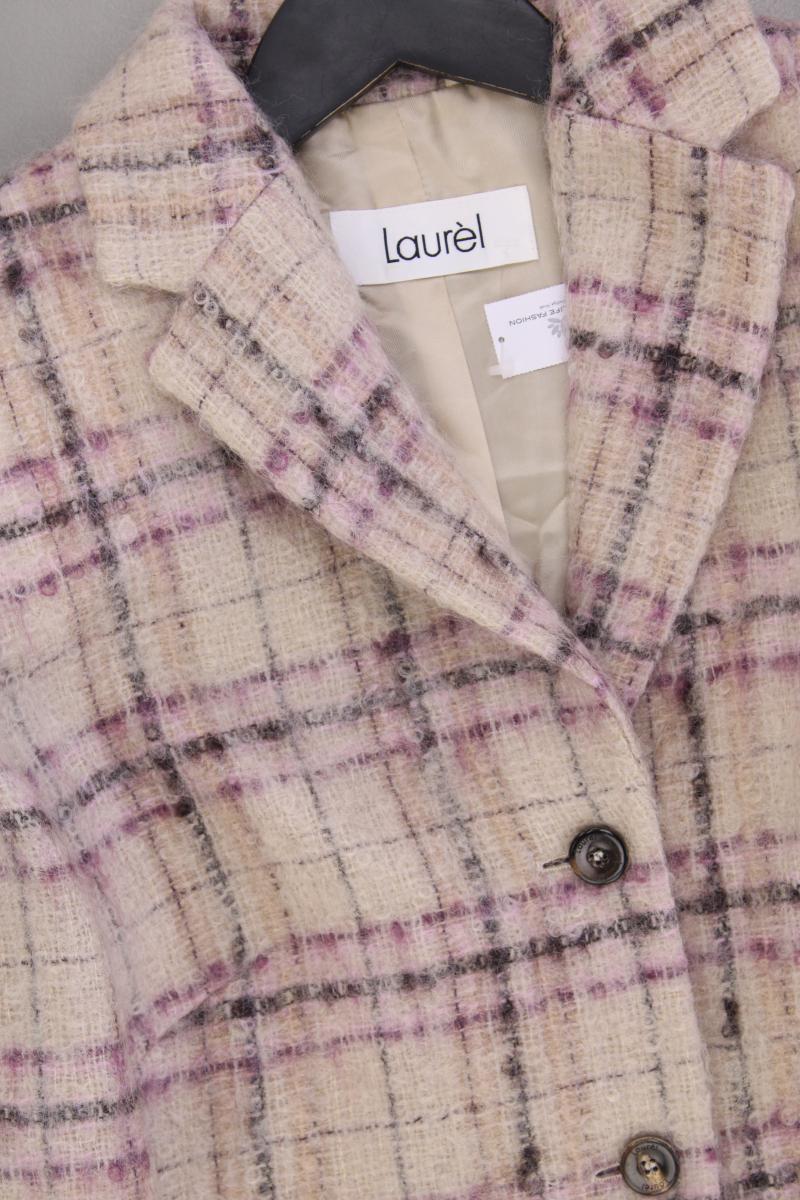 Laurèl Classic Blazer Gr. 42 kariert creme aus Mohair - Image 2