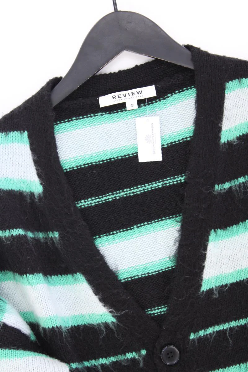 Review Strickjacke Gr. S gestreift Langarm grün aus Polyacryl - Image 2