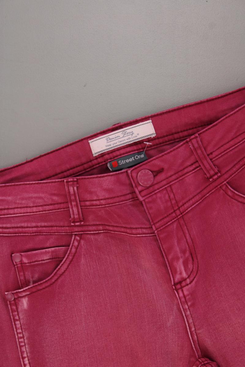 Street One Skinny Jeans Gr. W28 rot aus Baumwolle - Image 2