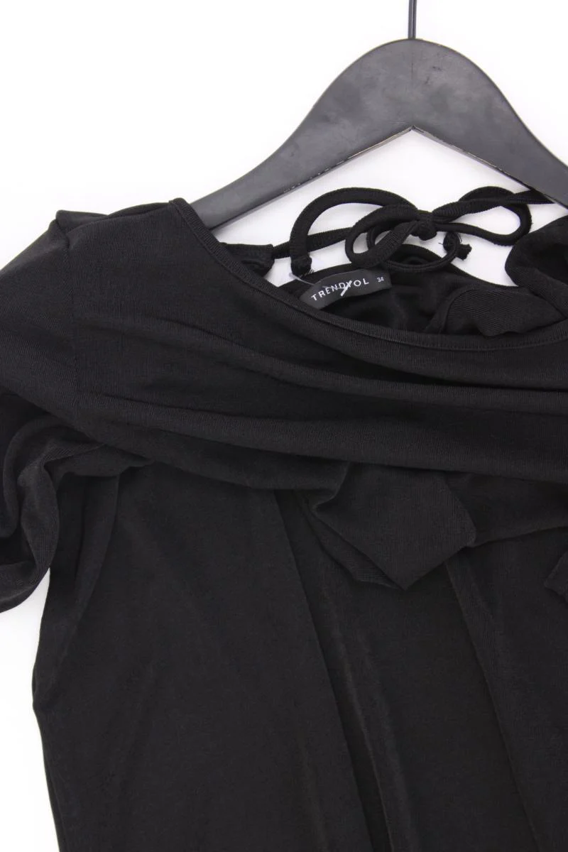 Trendyol Abendkleid mit großem Rückenausschnitt Gr. 34 Langarm schwarz - Image 2