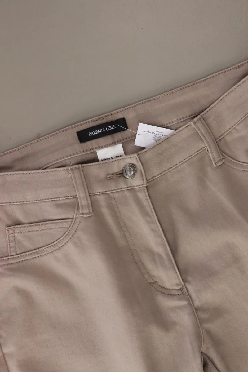 BARBARA LEBEK Five-Pocket-Hose Gr. 42 grau aus Baumwolle - Image 3