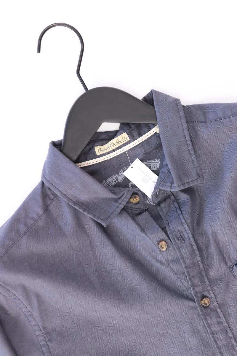 edc by Esprit Langarmhemd für Herren Gr. S blau aus Baumwolle - Image 3