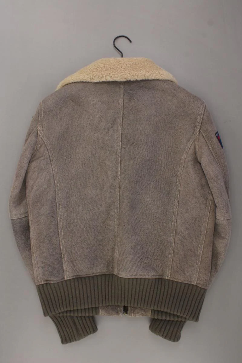 Echtleder Pilotenjacke gefüttert für Herren Gr. 52 grau - Image 3