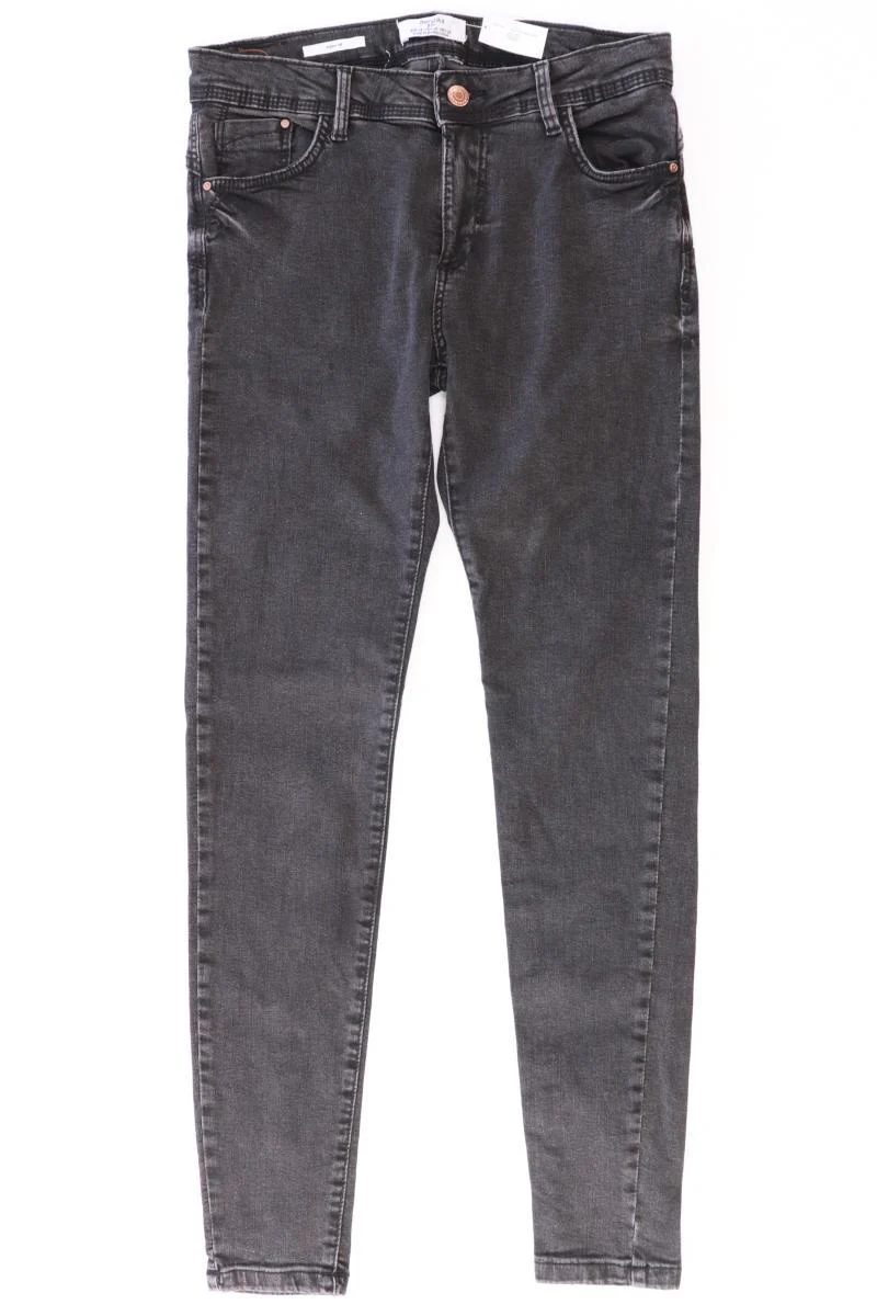 Bershka Skinny Jeans Gr. 38 grau aus Baumwolle