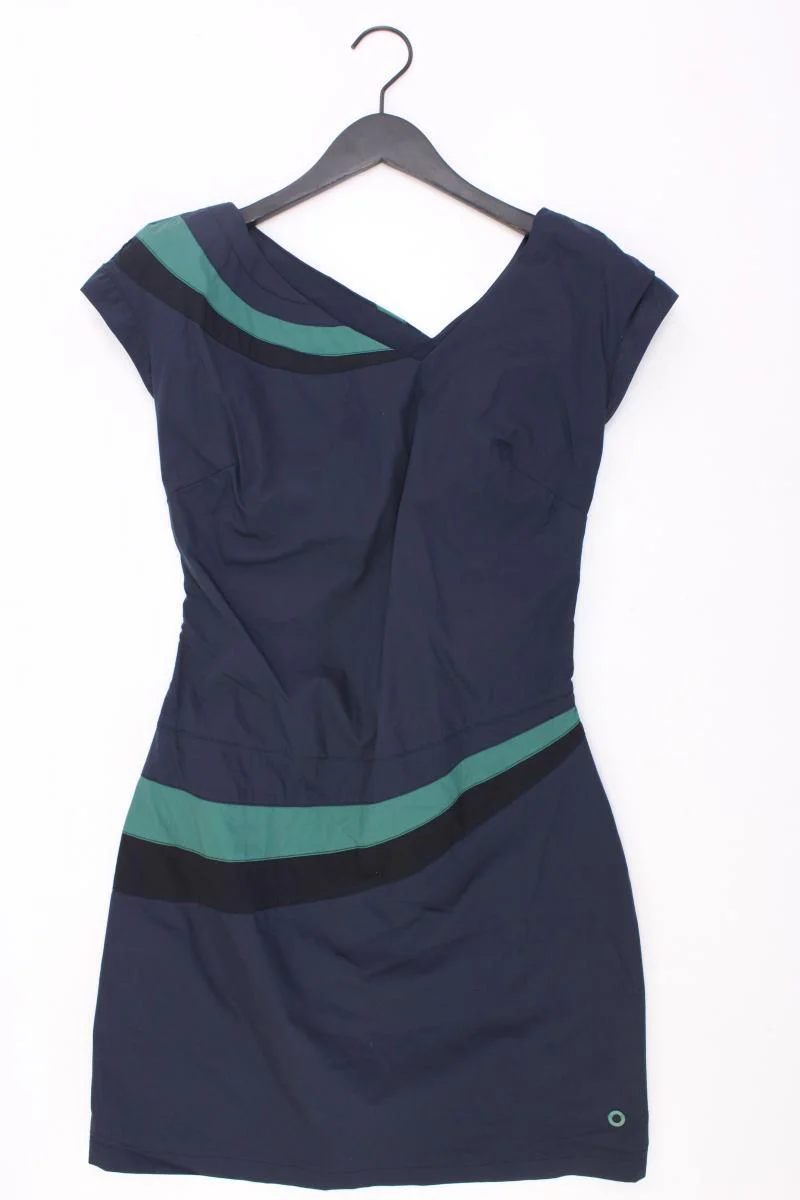 Skunkfunk Etuikleid Gr. XS Kurzarm blau aus Baumwolle