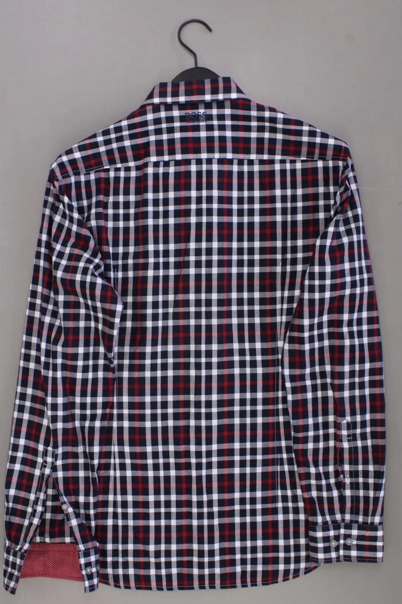 BOSS by Hugo Boss Karohemd für Herren Gr. L kariert Langarm blau aus Baumwolle - Image 3