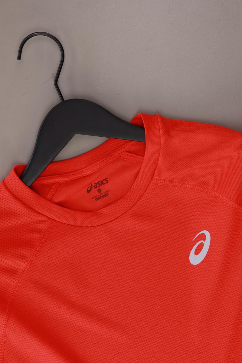 Asics Sportshirt für Herren Gr. S Kurzarm rot aus Polyester - Image 3