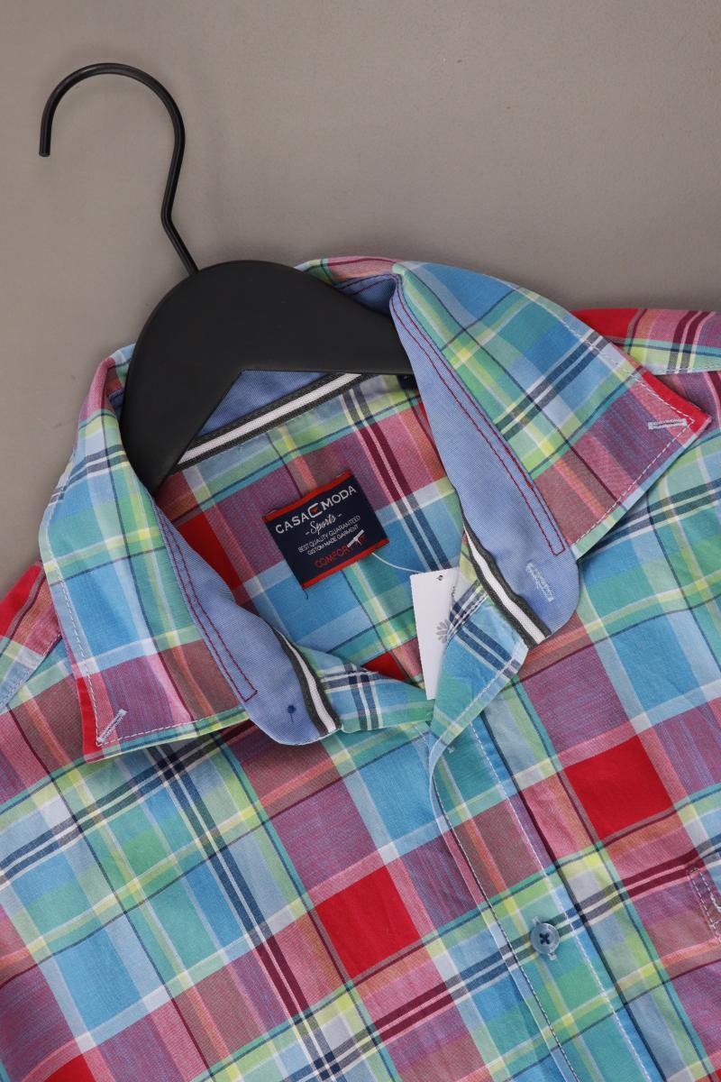 Casa Moda Karohemd für Herren Gr. XL kariert Kurzarm blau aus Baumwolle - Image 3