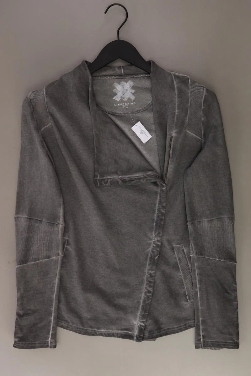 Liebeskind Berlin Übergangsjacke Gr. 38 grau aus Baumwolle