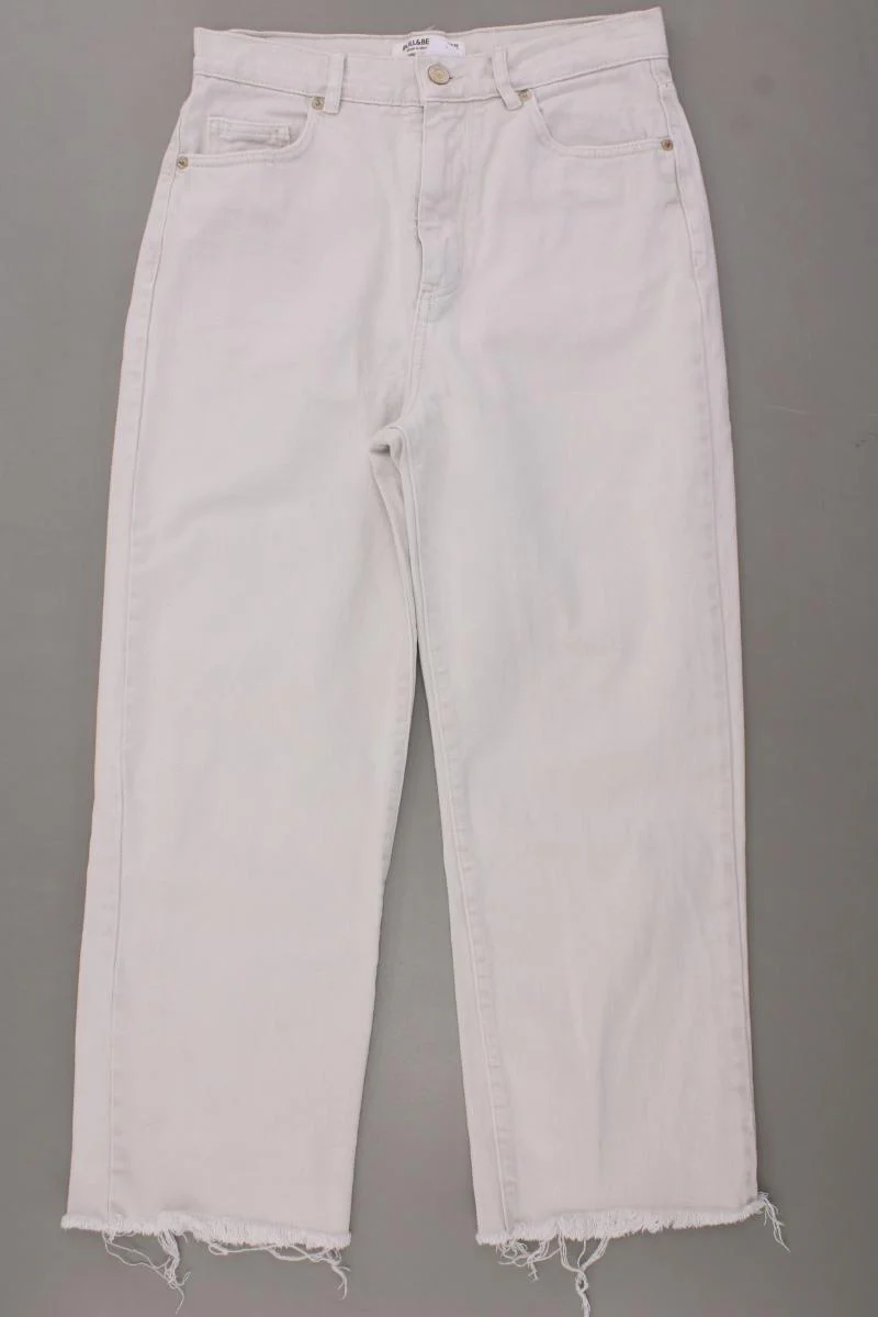 Pull&Bear 7/8 Jeans Gr. 34 creme aus Baumwolle