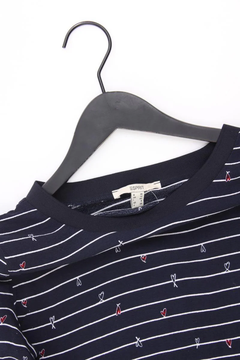 Esprit Langarmbluse Gr. 36 gestreift blau aus Viskose - Image 2