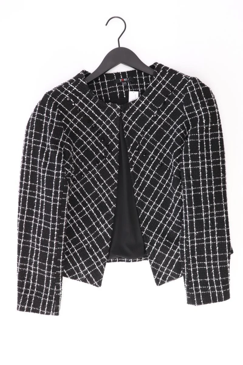 yest Regular Blazer Gr. 38 schwarz aus Polyacryl
