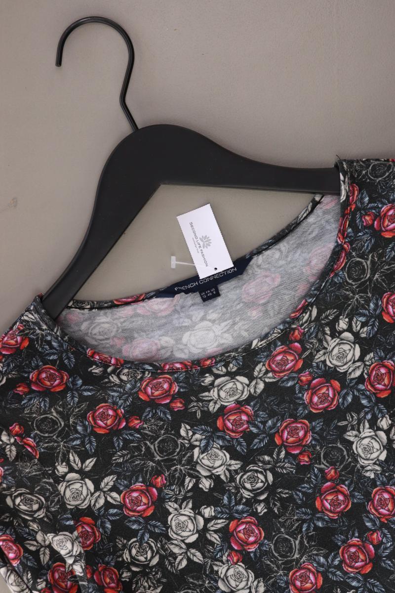 French Connection Jerseykleid Gr. UK 12 (M) mit Blumenmuster Langarm grau - Image 3