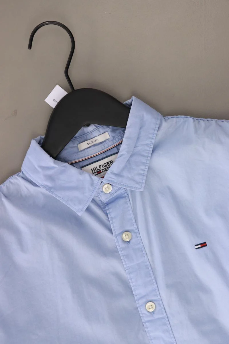 Hilfiger Denim Langarmhemd für Herren Gr. M blau aus Baumwolle - Image 3