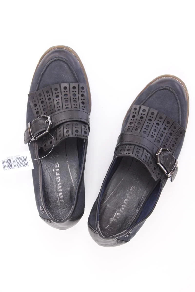 Tamaris Pumps Gr. 37 blau aus Leder - Image 3